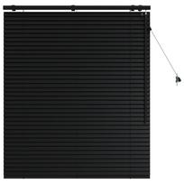 vidaXL Venecijos žaliuzės Juoda 110 x 130 cm 35 mm