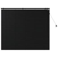 vidaXL Venecijos žaliuzės Juoda 125 x 130 cm 35 mm