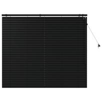 vidaXL Venecijos žaliuzės Juoda 155 x 130 cm 35 mm