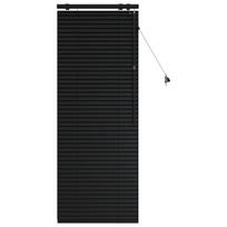 vidaXL Venecijos žaliuzės Juoda 65 x 160 cm 35 mm