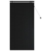 vidaXL Venecijos žaliuzės Juoda 80 x 160 cm 35 mm