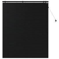 vidaXL Venecijos žaliuzės Juoda 125 x 160 cm 35 mm