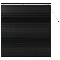 vidaXL Venecijos žaliuzės Juoda 145 x 160 cm 35 mm