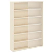 vidaXL Sieninis vitrina su lentyna Smėlio 40 x 8,5 x 54 cm fanera