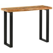 vidaXL Konsolinis stalas Ruda 100 x 35 x 75 cm Kieto teka medžio