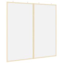 vidaXL Pranešimų lenta 100 x 100 x 1,4 cm Pušies masyvas Balta