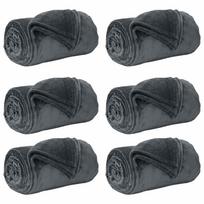 vidaXL Mesti antklodės 6 vnt. Tamsiai pilka 150 x 200 cm 4.68 kg