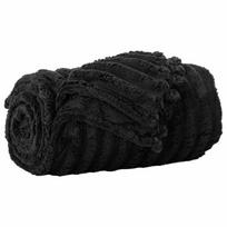vidaXL Antklodė Juoda 200 x 150 cm 0,8 kg Flysas