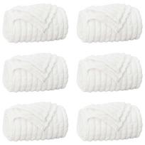 vidaXL Mesti antklodės 6 vnt. Balta 270 x 240 cm 8.9 kg Flysas