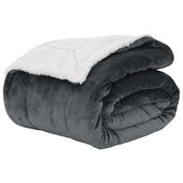 vidaXL Antklodė Tamsiai pilka 270 x 240 cm 3,17 kg Flysas