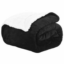vidaXL Antklodė Juoda 240 x 220 cm 2,67 kg Flysas