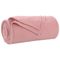 vidaXL Antklodė Rožinė 240 x 220 cm 0,74 kg Flysas