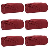 vidaXL Mesti antklodės 6 vnt. Bordo raudona 270 x 240 cm 5.08 kg