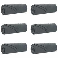 vidaXL Mesti antklodės 6 vnt. Tamsiai pilka 350 x 270 cm 8.09 kg