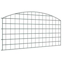 vidaXL Tvenkinio tvoros rinkinys 5 vnt. 100 x 50 cm Plienas Žalia