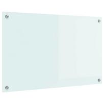 vidaXL Virtuvės atbraila Pienas 80 x 50 cm grūdintas stiklas