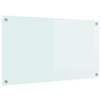 vidaXL Virtuvės atbraila Pienas 90 x 50 cm grūdintas stiklas