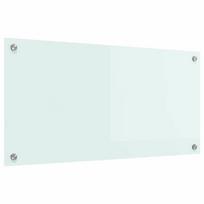 vidaXL Virtuvės atbraila Pienas 80 x 40 cm grūdintas stiklas