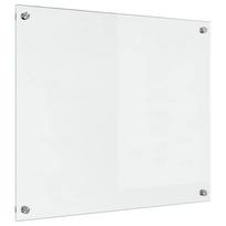 vidaXL Virtuvės atbraila Skaidrus 70 x 60 cm grūdintas stiklas