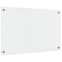 vidaXL Virtuvės atbraila Skaidrus 80 x 50 cm grūdintas stiklas