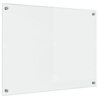 vidaXL Virtuvės atbraila Skaidrus 80 x 60 cm grūdintas stiklas