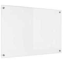 vidaXL Virtuvės atbraila Skaidrus 90 x 60 cm grūdintas stiklas