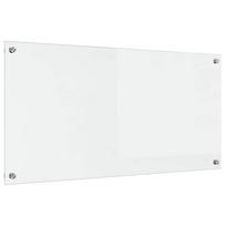 vidaXL Virtuvės atbraila Skaidrus 100 x 50 cm grūdintas stiklas