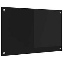 vidaXL Virtuvės atbraila Juoda 80 x 50 cm grūdintas stiklas