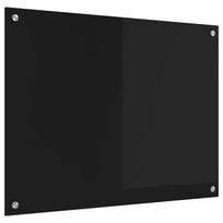 vidaXL Virtuvės atbraila Juoda 80 x 60 cm grūdintas stiklas