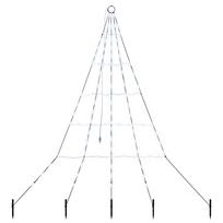 vidaXL LED Kalėdų medis EKENAS 182 cm 112 LED Šalta balta Plienas