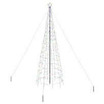 vidaXL LED Kalėdų medis EKENAS 400 cm 800 LED Įvairių spalvų Plienas