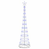 vidaXL LED Kalėdų medis Mėlyna 190 cm metalas