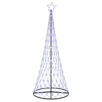 vidaXL LED Kalėdų medis Mėlyna 250 cm metalas