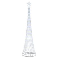 vidaXL LED Kalėdų medis Šalta balta 250 cm metalas