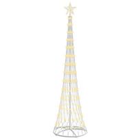 vidaXL LED Kalėdų medis Šilta balta 250 cm metalas