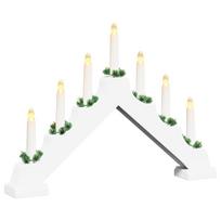 vidaXL Kalėdų žvakių tiltas 7 LED Šilta balta 39.5 x 5 x 29 cm