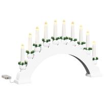 vidaXL Kalėdų žvakių arkos su 10 LED žvakių LED Šilta balta