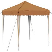 vidaXL Pop-up šventinis palapinė 195 x 195 x 245 cm Smėlio