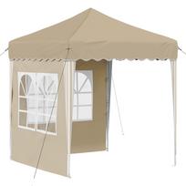 vidaXL Pop-up šventinis palapinė 195 x 195 x 245 cm Kreminė