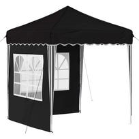 vidaXL Pop-up šventinis palapinė 195 x 195 x 245 cm Juoda