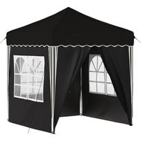 vidaXL Pop-up šventinis palapinė 195 x 195 x 245 cm Juoda