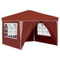 vidaXL Pop-up šventinis palapinė 288 x 288 x 245 cm Terakotos