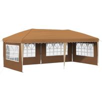 vidaXL Pop-up šventinis palapinė 574 x 289 x 245 cm Smėlio