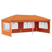 vidaXL Pop-up šventinis palapinė 574 x 289 x 245 cm Oranžinė