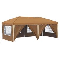 vidaXL Pop-up šventinis palapinė 575 x 288 x 245 cm Smėlio