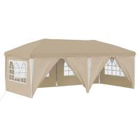 vidaXL Pop-up šventinis palapinė 575 x 288 x 245 cm Kreminė