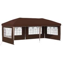 vidaXL Pop-up šventinis palapinė 574 x 289 x 245 cm Ruda