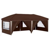 vidaXL Pop-up šventinis palapinė 575 x 288 x 245 cm Ruda