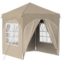 vidaXL Pop-up šventinis palapinė 192 x 192 x 245 cm Kreminė