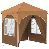 vidaXL Pop-up šventinis palapinė 192 x 192 x 245 cm Smėlio